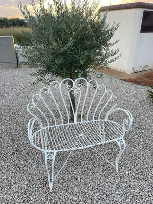 Provencal Wrought Iron Bench, 1960s-SDV-1732130