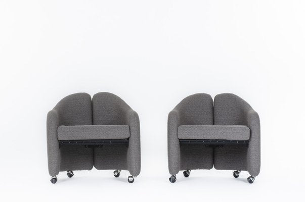 PS142 Armchairs Eugenio Gerli for Tecno, 1960s, Set of 2-US-1780018