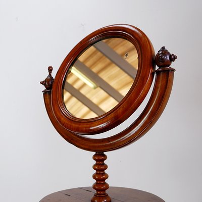 Psyche Barber Mirror in Mahogany-NYF-2018982