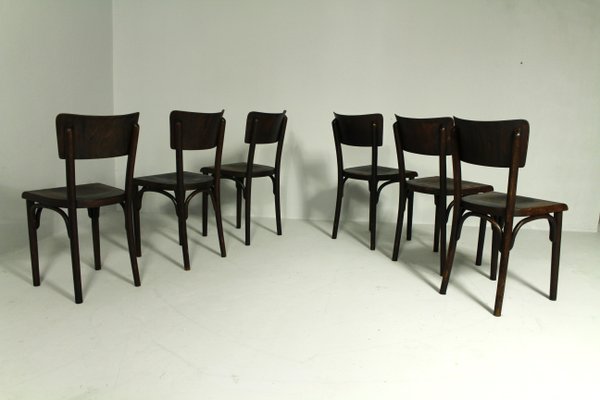 Pub Chairs from Thonet, 1930s, Set of 6-CW-2020307