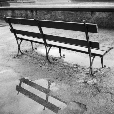 Public Bench at River Neckar Near Heidelberg, Germany 1936, Printed 2021-DYV-990663