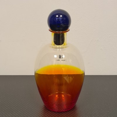 Puffed Glass Bottle by Carlo Moretti-RPW-1786722