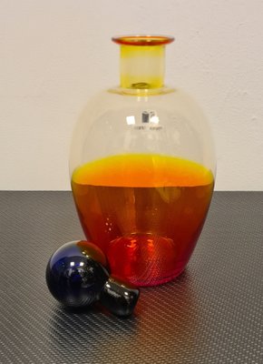 Puffed Glass Bottle by Carlo Moretti-RPW-1786722