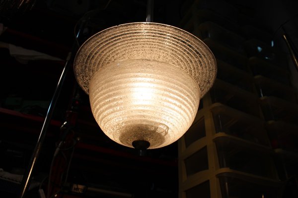 Pulegoso Lantern Ceiling Lamp from Barovier & Toso, 1940s-EH-668099