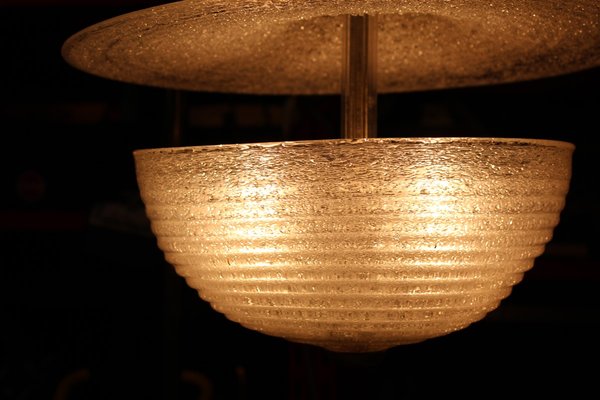 Pulegoso Lantern Ceiling Lamp from Barovier & Toso, 1940s-EH-668099