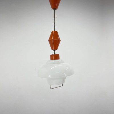 Pull-Down Pendant Light, Czechoslovakia, 1950s-TZ-1449420