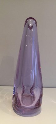 Purcked Color Piriform Glass Vase, 1970s-BA-1365873