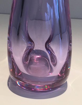 Purcked Color Piriform Glass Vase, 1970s-BA-1365873