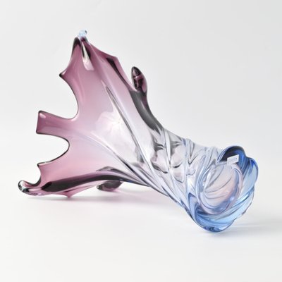 Purple and Blue Sommerso Murano Glass Vase, 1960s-IXK-1787970