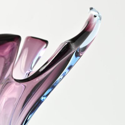 Purple and Blue Sommerso Murano Glass Vase, 1960s-IXK-1787970