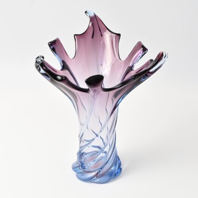 Purple and Blue Sommerso Murano Glass Vase, 1960s-IXK-1787970