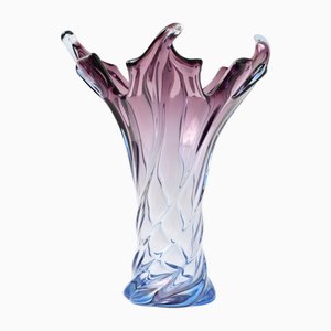 Purple and Blue Sommerso Murano Glass Vase, 1960s-IXK-1787970