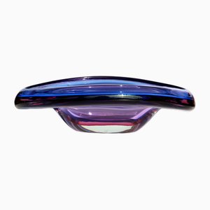 Purple, Blue and Pink Summerso Murano Glass Vase by Flavio Poli for Seguso, 1950s-KGD-1821099