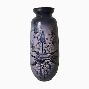 Purple Floral Vase by Jacques Fonck Et Jean Mateo for Vallauris-LL-1363992