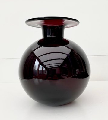 Purple Glass Vase in Style of Nanny Still, 1960s-LL-1294778