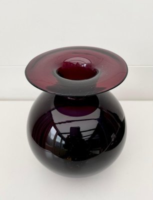 Purple Glass Vase in Style of Nanny Still, 1960s-LL-1294778