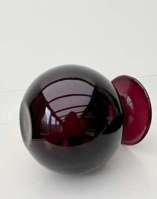 Purple Glass Vase in Style of Nanny Still, 1960s-LL-1294778