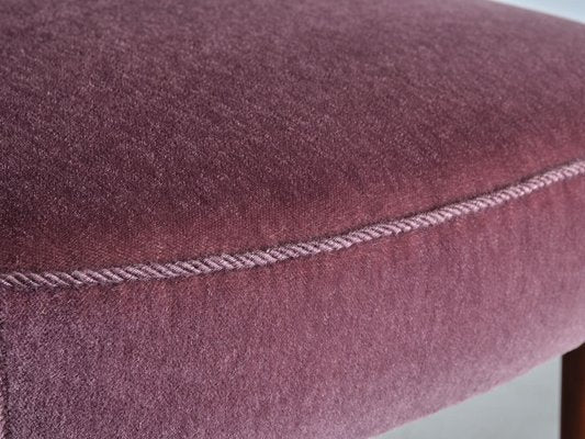 Purple Mohair Heart Chair from Brøndbyøster Furniture, Denmark, 1953-FMT-1389465