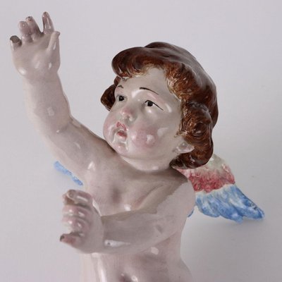 Putto Figurine in Majolica-VMM-2020756