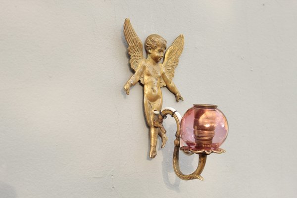 Putto Wall Lamp, Southern Germany-DUM-1752158