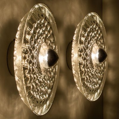 Putzler Wall Light in Glass and Chrome, 1970s-VDW-988111