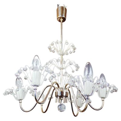 Pyra Chandelier in Crystal & Brass by Emil Stejnar for Rupert Nikoll, Austria, 1950s-DEK-1118203