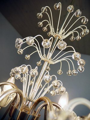 Pyra Chandelier in Crystal & Brass by Emil Stejnar for Rupert Nikoll, Austria, 1950s-DEK-1118203