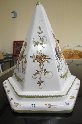 Pyramid clock in Martres Earthenware, 1970s-RDN-1733677