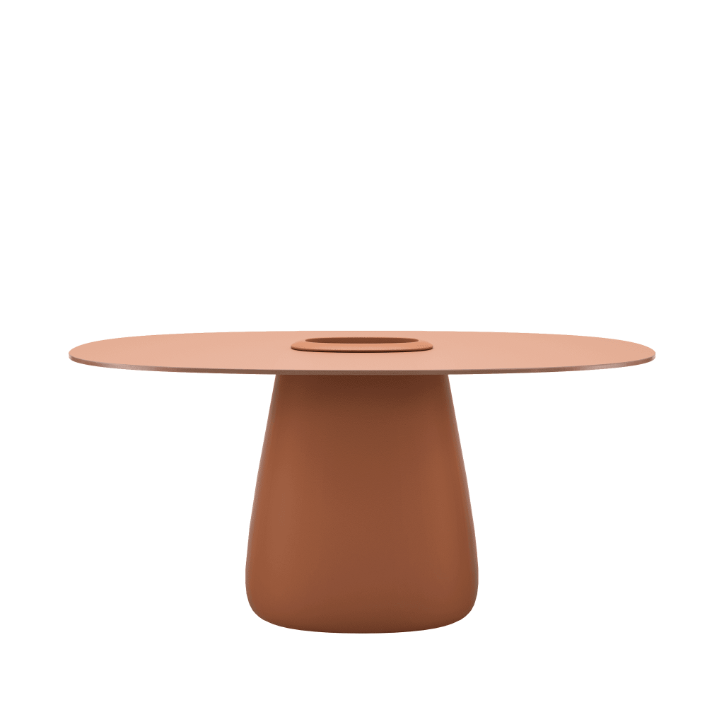 Cobble Table 160 Hpl Bucket by Qeeboo #Terracotta