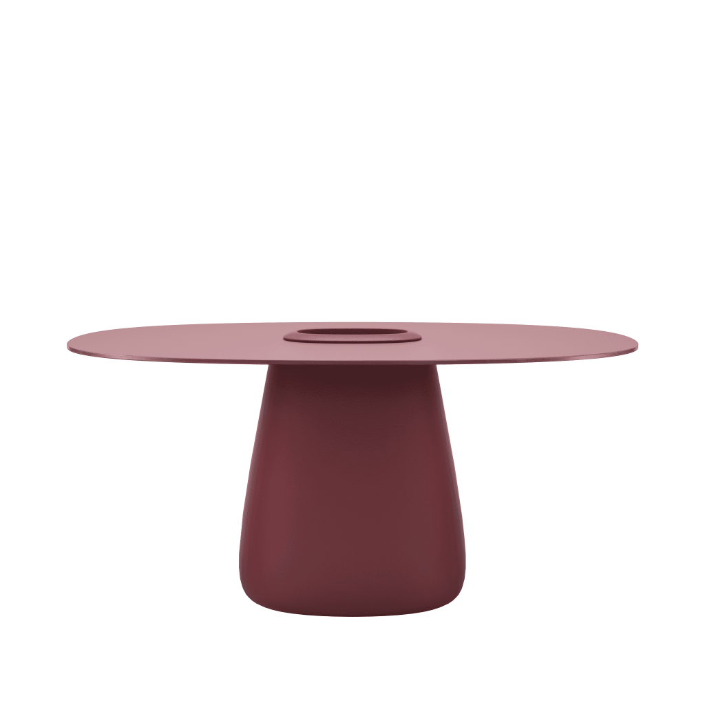 Cobble Table 160 Hpl Bucket by Qeeboo #Indian Red