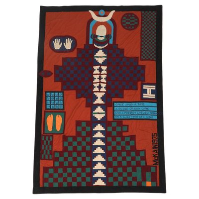 Quilted Patchwork Wall Tapestry by Sharon McKain, 1975-WRF-1721266