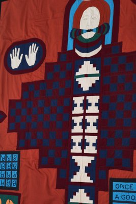 Quilted Patchwork Wall Tapestry by Sharon McKain, 1975-WRF-1721266