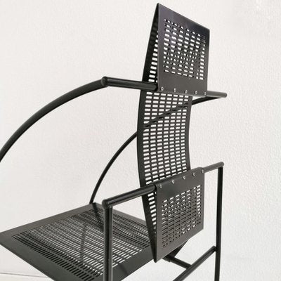 Quinta Armchairs in Metal by Mario Botta for Alias, 1985, Set of 6-PRS-1816891