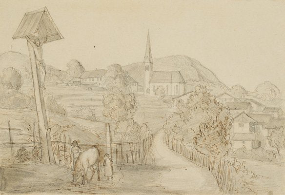 R. Wasmann, In South Tyrol, 19th-century, Pencil-OJR-1273413