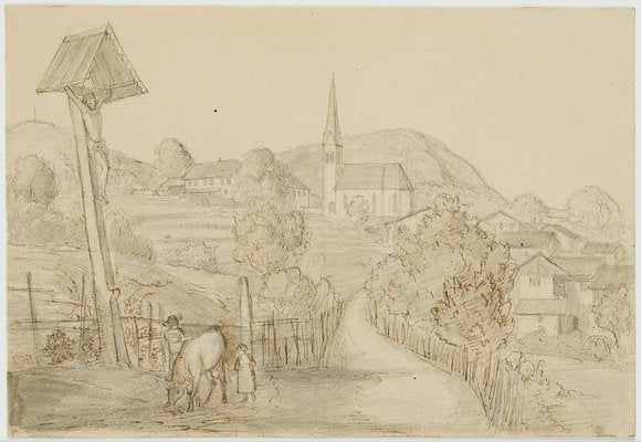 R. Wasmann, In South Tyrol, 19th-century, Pencil-OJR-1273413