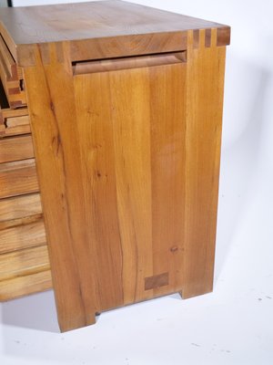 R09A Teak Commode with 5 Drawers by Pierre Chapo, 1960s-LVS-1451086