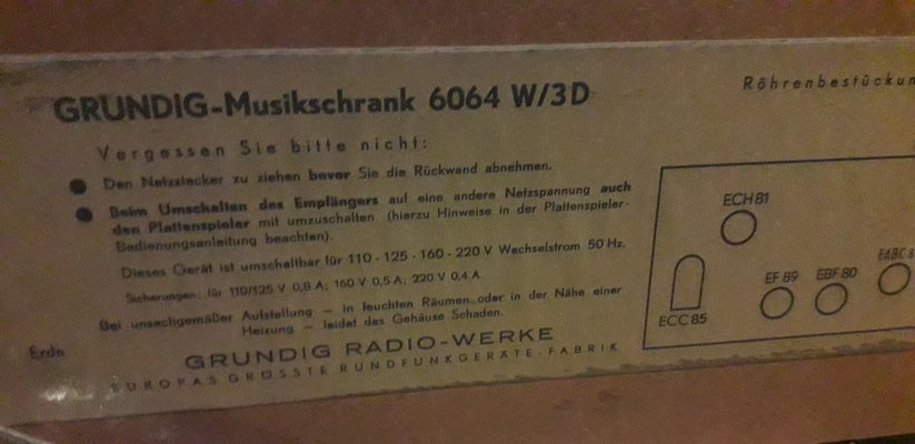 Radio from Grundig, 1950s-AKA-1752502