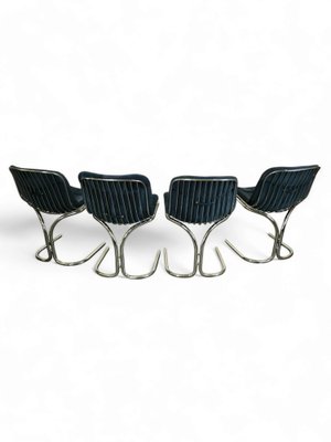 Radiofreccia Chairs attributed to Gastone Rinaldi for Rima, Italy, 1960s, 1970s, Set of 4-WIF-2041253