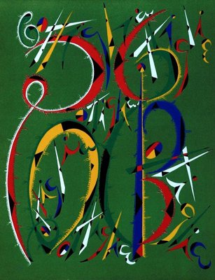 Rafael Alberti, Letter B, Lithograph, 1972-ZCI-1775528