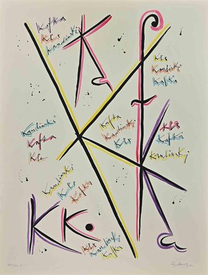 Rafael Alberti, Letter K, Lithograph, 1972-ZCI-1437032