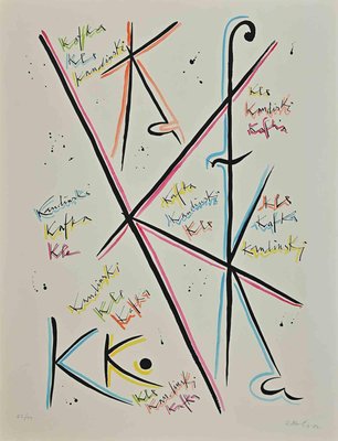 Rafael Alberti, Letter K, Lithograph, 1972-ZCI-1437033