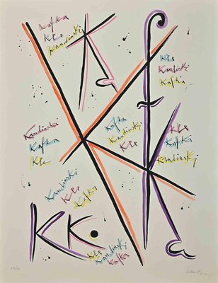 Rafael Alberti, Letter K, Lithograph, 1972-ZCI-1437041