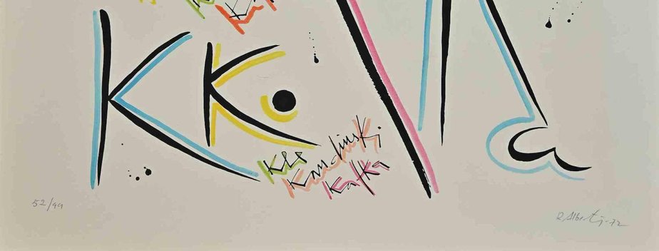 Rafael Alberti, Letter K, Lithograph, 1972-ZCI-1437033