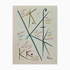 Rafael Alberti, Letter K, Lithograph, 1972-ZCI-1437034