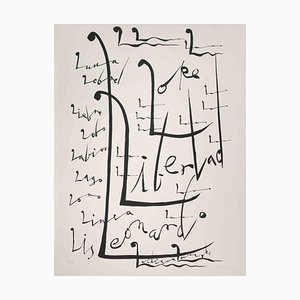 Rafael Alberti, Letter L, Lithograph, 1972-ZCI-2025289