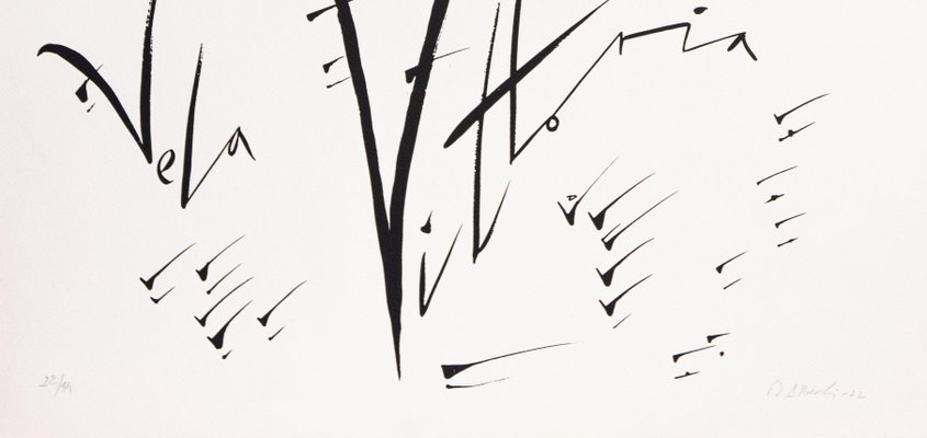 Rafael Alberti, Letter V, Original Lithograph, 1972-ZCI-1178758