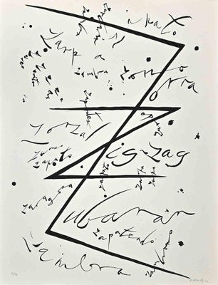 Rafael Alberti, Letter Z, Lithograph, 1972-ZCI-1759285