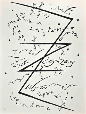 Rafael Alberti, Letter Z, Lithograph, 1972-ZCI-1770200