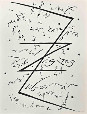 Rafael Alberti, Letter Z, Lithograph, 1972-ZCI-1422418