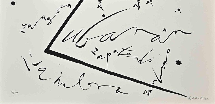 Rafael Alberti, Letter Z, Lithograph, 1972-ZCI-1422418